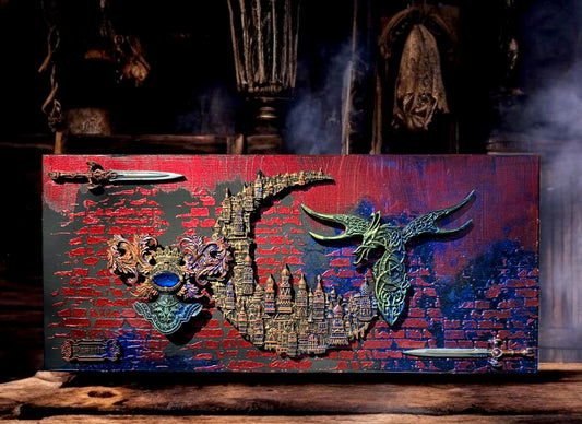 In The Dungeon 2 - Mixed Media Wall Hanging